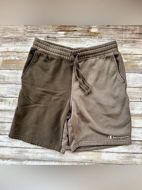 Champion Authentic Athleticwear Fleece Sweat Shorts Two-Toned Gray Size Medium